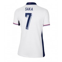 Camiseta Inglaterra Bukayo Saka #7 Primera Equipación para mujer Eurocopa 2024 manga corta